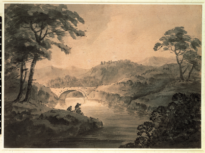 Landscape (pen & ink wash)