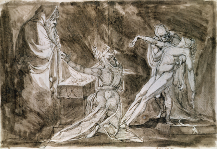 Study for "Saul and the Witch of Endor"
