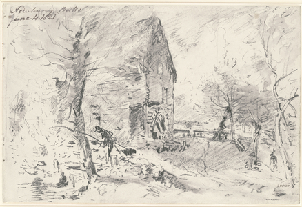 Watermill at Newbury (pencil)