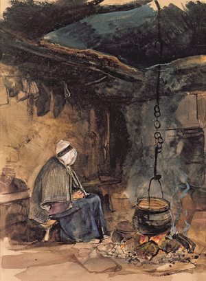Watching the pot boil - a cottage interior