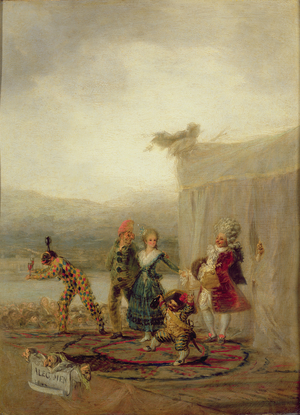 Strolling Players, 1793 (oil on tin plate)
