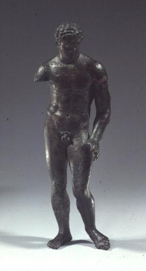Bronze statuette of a boxer, Classical Greek, 1st quarter 4th century BC