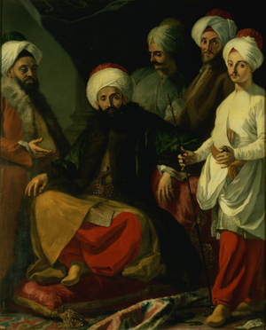 The Turkish Ambassador and his Entourage at the Court of Naples, 1741 (oil on canvas)