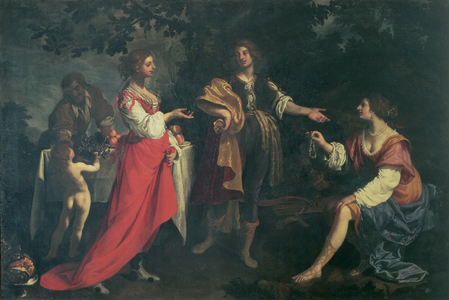 Angelica and the Moor, Medoro, 1634 (oil on canvas)