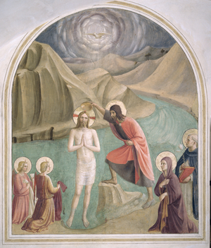 The Baptism of Christ, c.1438-45 (fresco)