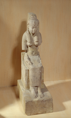 Statue of the Goddess Rattawy, from Medamud (limestone)