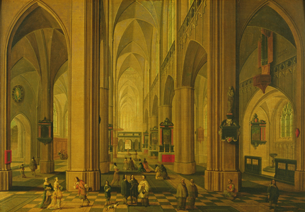 Interior of a Church at Antwerp, c.1660 (oil on canvas)