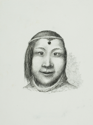 Inuit boy of Prince Albert's Land, c.1851 (w/c on paper)