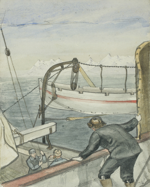 Starboard cutter, c.1875-76 (w/c on paper)