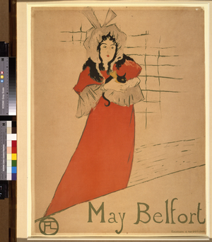 May Belfort, 1895 (colour litho)