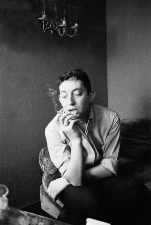Portrait of Serge Gainsbourg (1928-1991), French singer and composer in Paris in 1966.