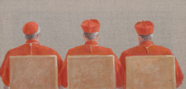Three Cardinals, 2010 (acrylic on canvas)