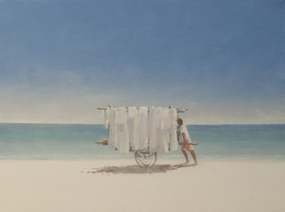 Cuba Beach Seller, 2010 (acrylic on canvas)