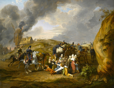 Don Cossacks with French Captives, 1819 (oil on panel)