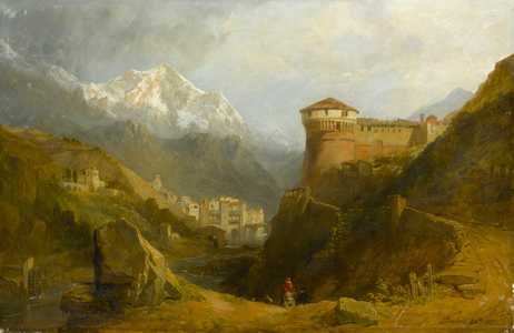 Castello do Rovereto, 1851 (oil on panel)