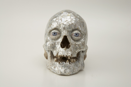 Putting on the Glitz, 2005 (human skull & mother of pearl) (see also 264799, 265117)