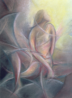 Annunciation, 1994 (pastel on handmade paper)