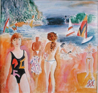 The Beach (w/c on paper)