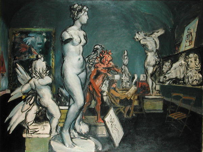 The Antique Room, Chelsea School of Art, c.1954 (oil on canvas)