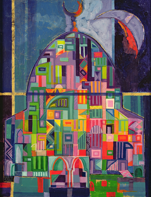 The House of God, 1993-94 (acrylic & gold pigment on canvas)