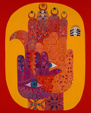 Amulets, 1992 (acrylic on canvas)