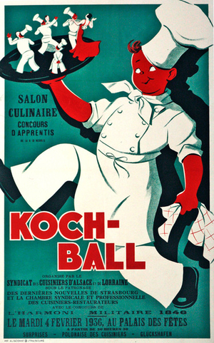 Advertisement for Koch-Ball, c.1936 (colour litho)