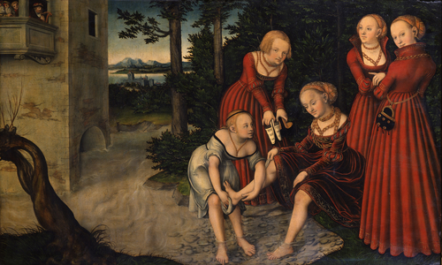 David and Bathsheba, c.1537 (oil on panel)