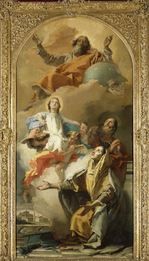 St. Anne's Vision (oil on canvas)