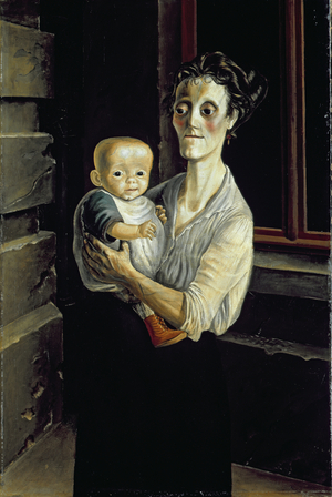 Mother with Child, 1921 (oil on canvas)