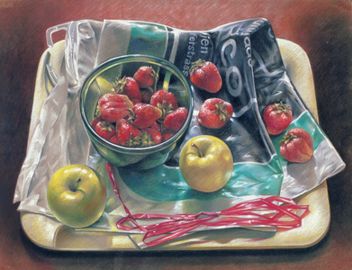 Strawberries, 1979 (pastel on paper)