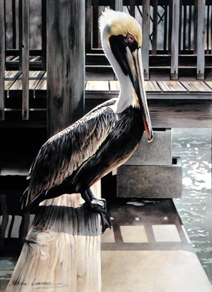 The Thief - Aquarium Key West, 1998 (w/c on paper)