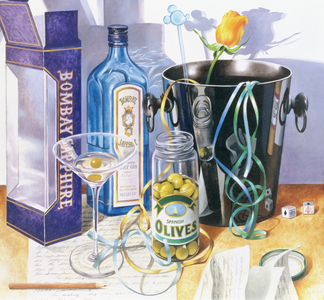 Bombay Sapphire, 1990 (oil on canvas)