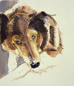 Pisky, 2008 (oil on paper)