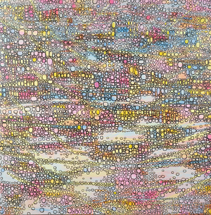 Energy-Field, 2007 (oil and felt pen on linen)