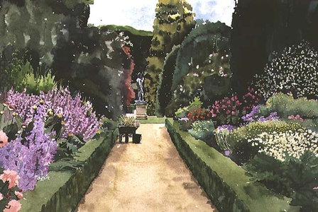 Powis Castle - Double Herbaceous Border