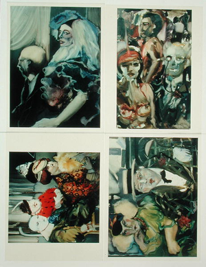 Four of the Seven Deadly Sins (oil on canvas)