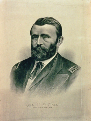 General Ulysses Simpson Grant (1822-85) (litho)