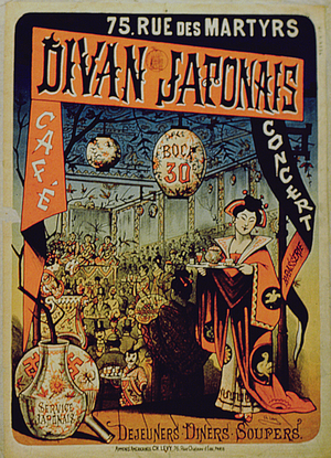 Poster advertising 'Divan Japonais', Paris (colour litho)