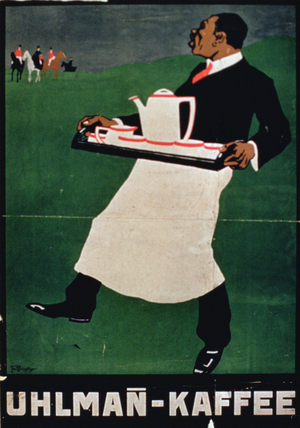 Poster advertising 'Uhlman Coffee' (colour litho)
