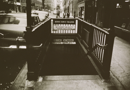 New York City Downtown Subway Entrance, Untitled 42, c.1953-64 (b/w photo)