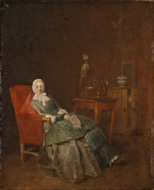 Domestic Pleasures (oil on canvas)