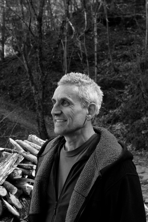Portrait of Alain Mailland, le 03/03/16 (b/w photo)