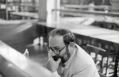 Portrait of Umberto Eco on September 26, 1985