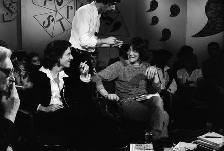 Portrait of Bernard-Henri (Bernard Henri) Levy and Andre Glucksmann, May 27, 1977 apostrophe issue