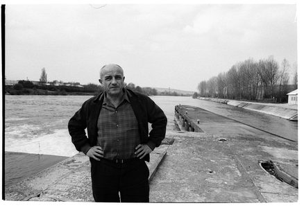 Portrait of Bernard Clavel, April 19, 1977, Villeneuve-sur-Yonne, Franc