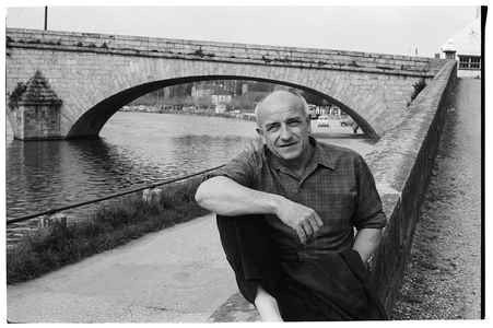 Portrait of Bernard Clavel, April 19, 1977, Villeneuve-sur-Yonne, Franc