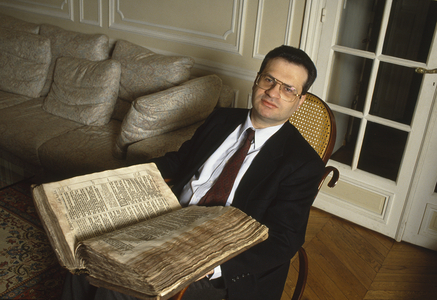 Portrait of Amin Maalouf at Paris, February 9, 1991