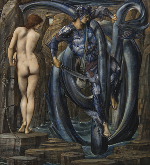 The Doom Fulfilled (Perseus Slaying the Sea Serpent) c.1882 (gouache on paper)