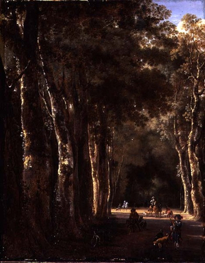 The Avenue (oil on canvas)