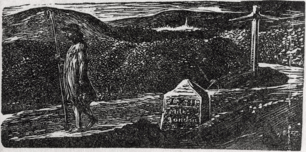 Colinet's Fond Desire to know Strange Lands, illustration from Dr. Thorton's 'The Pastorals of Virgil' (woodcut)